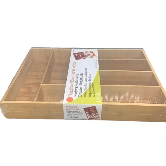 Lipper Bamboo Wood Deep Flatware Organizer - Picture 5 of 8